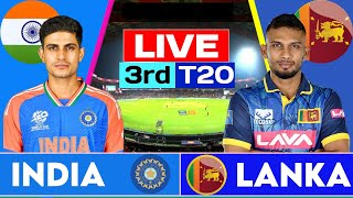 Live India Vs Sri Lanka 3ND T20 Match Live  IND vs SL 3rd T20 Match Live [upl. by Korenblat]