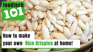 How to make Rice Krispies at home FoodTech 101 [upl. by Glassman]