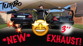 Building a NEW 3 Exhaust For The M104 TURBO SWAP Mercedes W203  How Will It SOUND [upl. by Yeltnerb]