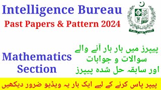 Intelligence Bureau Test Preparation 2024  How to Prepare For The IB Exams  Mathematics Section [upl. by Artiek63]