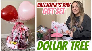 DOLLAR TREE VALENTINE’S DAY GIFT SET PUT TOGETHER WITH ME  2024  GIFT IDEAS [upl. by Greenstein]