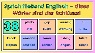 38 Sprich Englisch fließend – Diese Wörter machen den Unterschied [upl. by Arman]