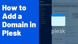 How To Add Domain In Plesk [upl. by Hsu]