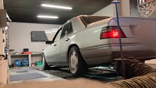 Dynojet Run Mercedes W124 E420 500E E50 AMG Engine [upl. by Llerdnod744]