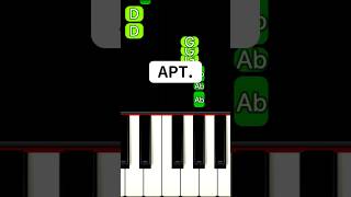 APT Piano Tutorial shorts [upl. by Zitvaa]