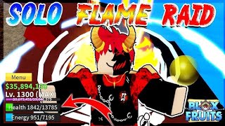 FLAME RAID IS THE EASIEST RAID BLOX FRUITS [upl. by Durham135]