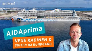 AIDA Cruises AIDAprima Rundgang mit neuen frischen Eindrücken von Bord [upl. by Marlen]