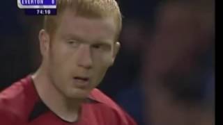 Paul Scholes vs Everton 0203 H [upl. by Lynda]