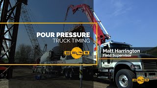 Pour Pressure by EFCO  Truck Timing During Pours 2024 [upl. by Aridni48]