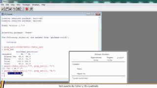 TEST EXACTO DE FISHER Y CHI CUADRADO [upl. by Alleb595]