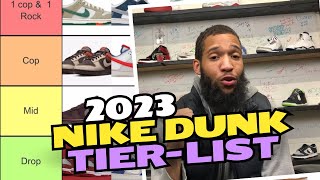 2023 NIKE DUNK SB TIER LIST RANKING BEST amp WORST NIKE SB DUNKS RELEASES OF 2023 [upl. by Chrystel]