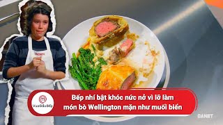 Bếp nhí bật khóc nức nở vì lỡ làm món bò Wellington mặn như muối biển  Vua Đầu Bếp Mỹ Nhí [upl. by Htaek955]