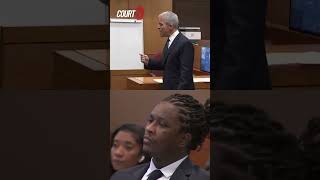 quotThug means truly humble under Godquot Opening Statement YoungThug Defense RICO Trial courttv [upl. by Siuluj]