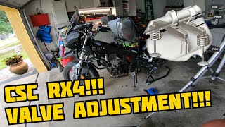 CSC RX4 Valve Adjustment All Clean [upl. by Ynnaj]