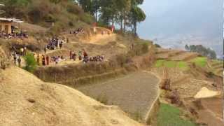 Village Archery Tournament in Bhutan [upl. by Irihs]