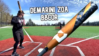 Hitting with the 2022 DeMarini Zoa BBCOR  Baseball Bat Review [upl. by Arabel]