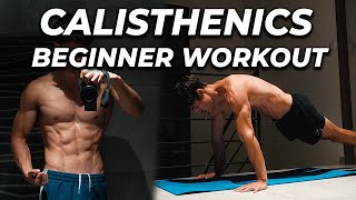 10 min CALISTHENICS workout at home for BEGINNERS  no equipment [upl. by Aluap]