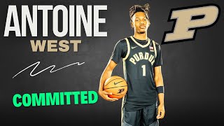 COMMIT 3Star Antoine West Commits To Purdue [upl. by Lupiv]