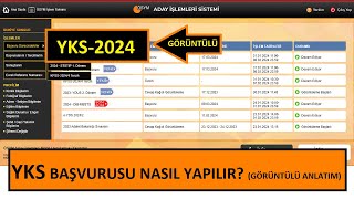 YKS BAÅVURUSU NASIL YAPILIR GÃ–RÃœNTÃœLÃœ ANLATIM 2024 YKS BAÅVURUSUÃ–SYM ÅÄ°FRESÄ° ALMA [upl. by Ahsenot]