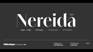 Nereida Font Download [upl. by Jannery]