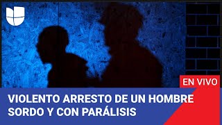 Captan violento arresto de hombre sordo y con parálisis  Noticias 15 octubre 2024  Edición Digital [upl. by Nabois603]