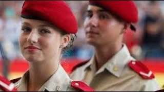 A Queen in waiting Princess Leonor of Spain dons military uniform during a visit to Pilar [upl. by Dina]