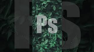 Leaf Text Effect Photoshop Tutorial shorts photoshop [upl. by Annekahs]