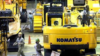 Komatsu Hydraulic Excavators Production process [upl. by Aleirbag]