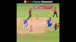 Rare and funny Moments in Cricket 😃 [upl. by Graehl451]