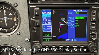 MSFS  Workingtitle GNS 530 Display Settings and Customization [upl. by Artenal78]