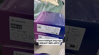 How heavy are the breast implants being places on the patients  Dr Shimmian BreastAugmentation [upl. by Yliram118]