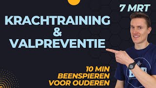 VALPREVENTIE NIET vallen spierkracht is de zeer belangrijk 10min beenspieren voor 60plussers [upl. by Ehgit]