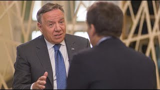 Entrevue avec le premier ministre québécois François Legault [upl. by Yaned699]