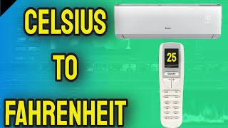 HOW TO SWITCH OR CHANGE CELSIUS TO FAHRENHEIT ON MINI SPLITS DUCTLESS AIR CONDITIONING SYSTEMS [upl. by Orips173]