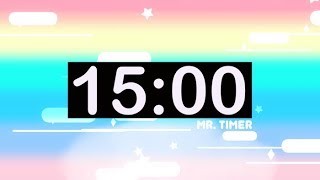 15 Minute Countdown Timer with Music for Kids [upl. by Lah97]