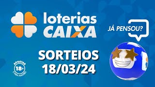 Loterias CAIXA Quina Super Sete e mais 18032024 [upl. by Meriel]