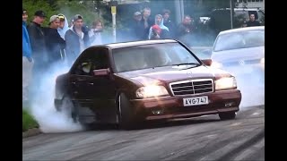 Mercedes C36AMG W202 M104 TurboBurnout [upl. by Thier]