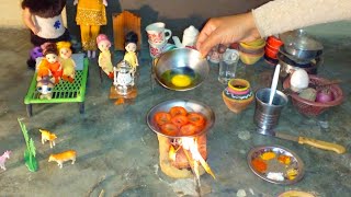 Mini kitchen cooking  Miniture cooking recipe  egg tomato recipe minivlog [upl. by Isteb]