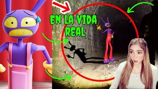 🔴🔵PERSONAJES de DIGITAL CIRCUS CAPTADOS en CÁMARA en la VIDA REAL   MUY ATERRADOR  ValeryRm [upl. by Rett299]