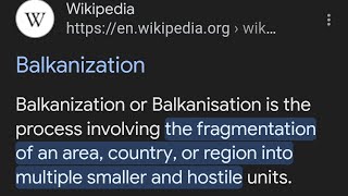 The Balkanization of Amerika Rages on AS the willfully ignorant think theyll quotvote their way outquot [upl. by Mart]