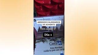 🎁 Abriendo CALENDARIOS de ADVIENTO en ASMR día 1  Shorts [upl. by Kareem]