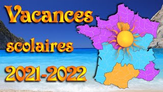 Calendrier des vacances scolaires en France dans les trois zones 20222023 [upl. by Cirred]