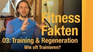 Training und Regeneration  wie oft trainieren fitundgudFitnessfakten [upl. by Maunsell399]