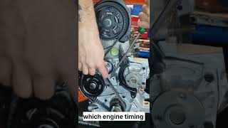 Engine timing set timing belt adjust ytshorts youtubeshorts shorts shots mechanic engine [upl. by Gnus]