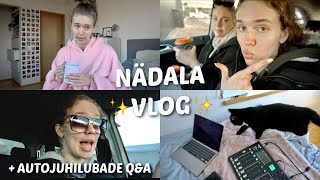 nädala vlog  podcast veebitunnid ja autokooli qampa [upl. by Grove]