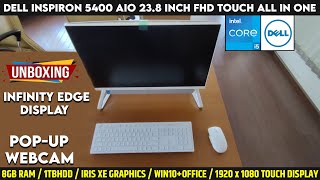 Dell Inspiron 5400 AIO 238 Inch FHD Touch All in One Unboxing 2021 Dell 11th Gen i5 AIO First Look [upl. by Neelehtak]