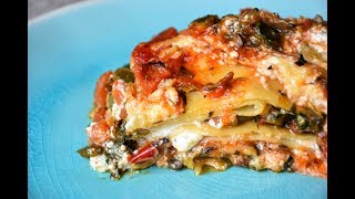 Vegetarian Lasagna Recipe Italian in Hindi हिंदी  Easy Homemade [upl. by Lynelle901]