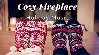 Cozy Fireplace with Christmas Music One Hour  Instrumental Piano [upl. by Trudey]