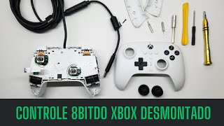 Desmontando controle 8 bitdo para Xbox como é por dentro  Teardown Disassembly [upl. by Drarehs]