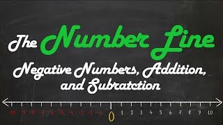 The Number Line Negative Numbers Addition Subtraction [upl. by Loos]